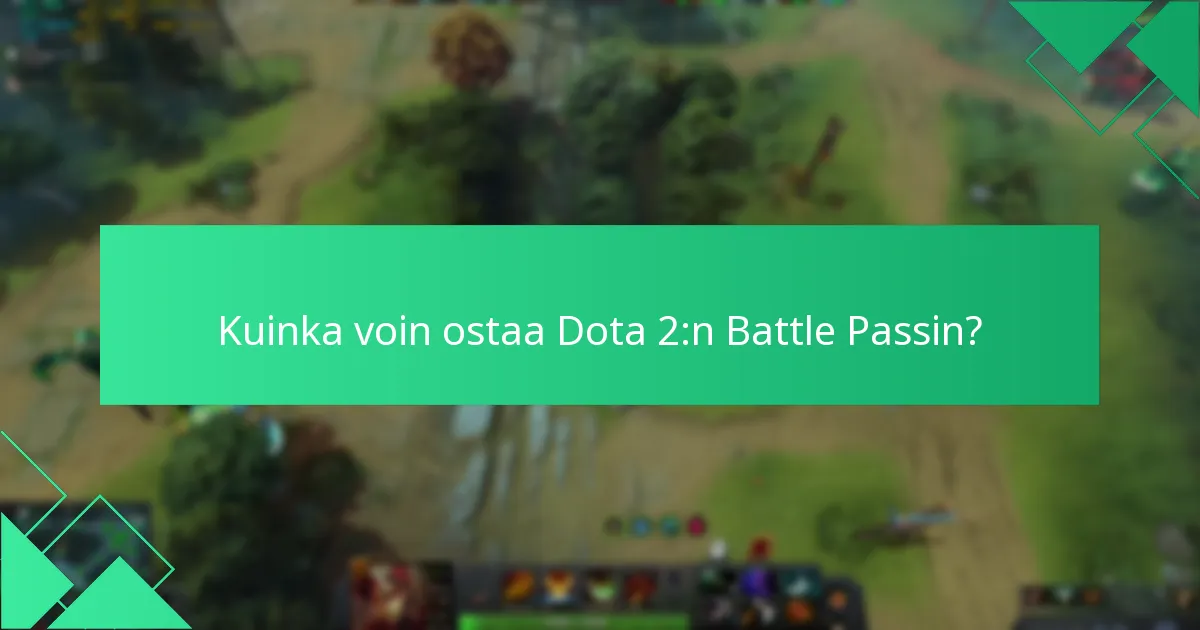 Mitkä ovat tapahtumakohtaiset palkinnot Dota 2:n Battle Passissa?